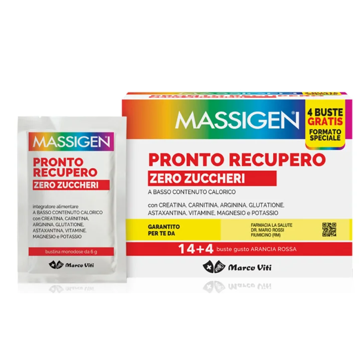 Massigen Pronto Recupero Zero Zuccheri 18 Bustine Promo