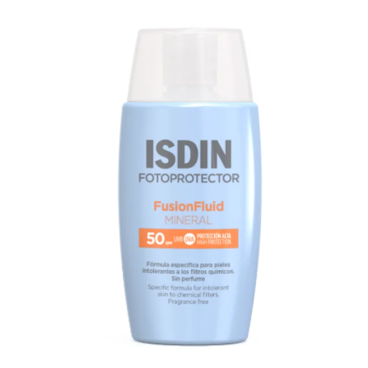 Isdin Fusion Fluid Mineral SPF50 50 Alta protezione Pelli Sensibili 50 ml