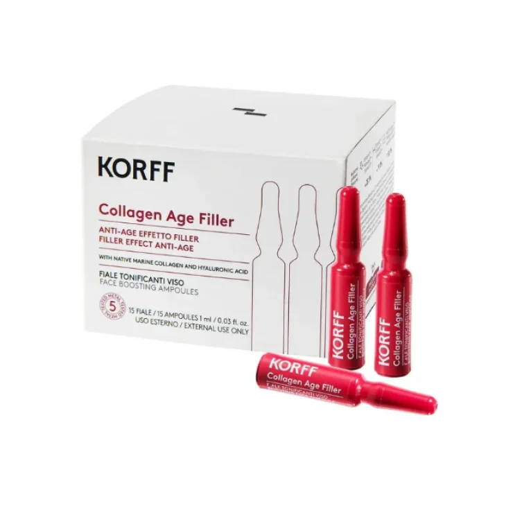 Korff Collagen Age Filler Anti Age Tonificanti Viso 15 Fiale 1 ml