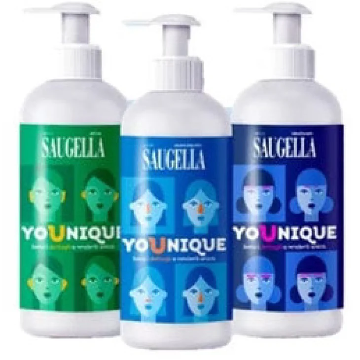 Saugella Younique Bundle 3 Detergenti Intimi Dermoliquido + Attiva + Idraserum 3 X 200 ml