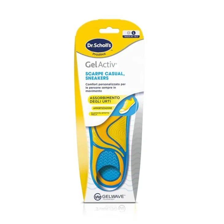 Scholl Gelactiv Solette Per Scarpe Casual E Sneakers Taglia L 1 Paio Scholl Gelactiv Solette Per Scarpe Casual E Sneakers Taglia L 1 Paio