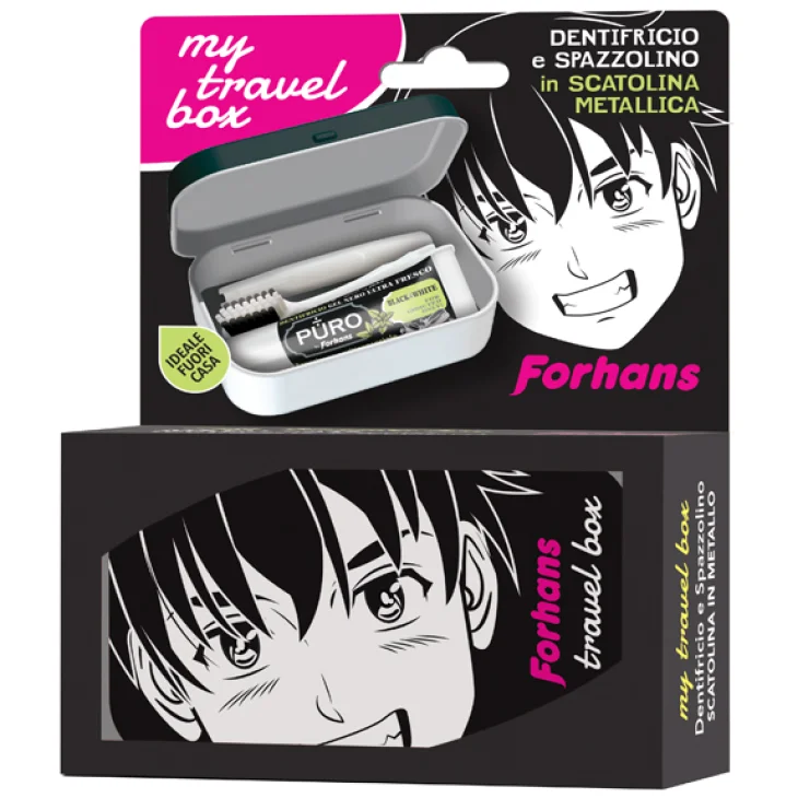 Forhans My Travel Box Boy 1 Spazzolino + 1 Dentifricio Black 12 ml