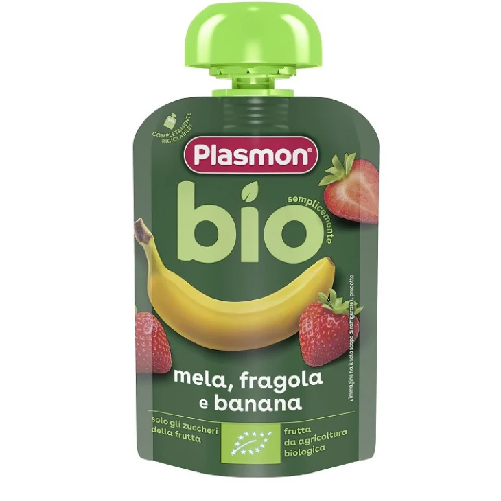 Plasmon Omogeneizzato Bio Banana E Fragola Alimento Infanzia 100 g Plasmon Omogeneizzato Bio Banana E Fragola Alimento Infanzia 100 g