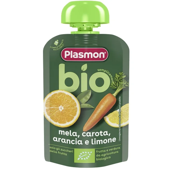 PLASMON OMOGENEIZZATO BIO CAROTA ARANCIA LIMONE 100 G