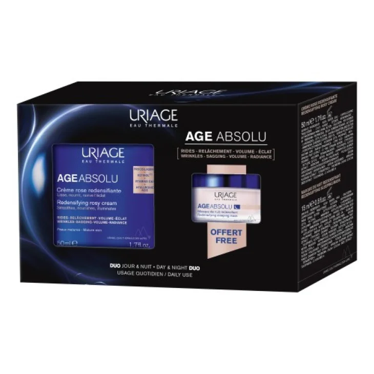 Uriage Age Absolu Kit Anti-Età Crema Giorno 50 ml + Maschera Notte 15 ml