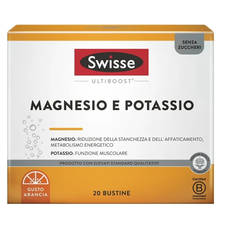 Swisse Magnesio e Potassio Integratore Energizzante 20 bustine Swisse Magnesio e Potassio Integratore Energizzante 20 bustine