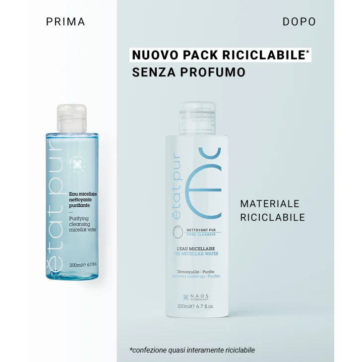 Etat Pur Acqua Micellare Struccante e Purificante 200 ml
