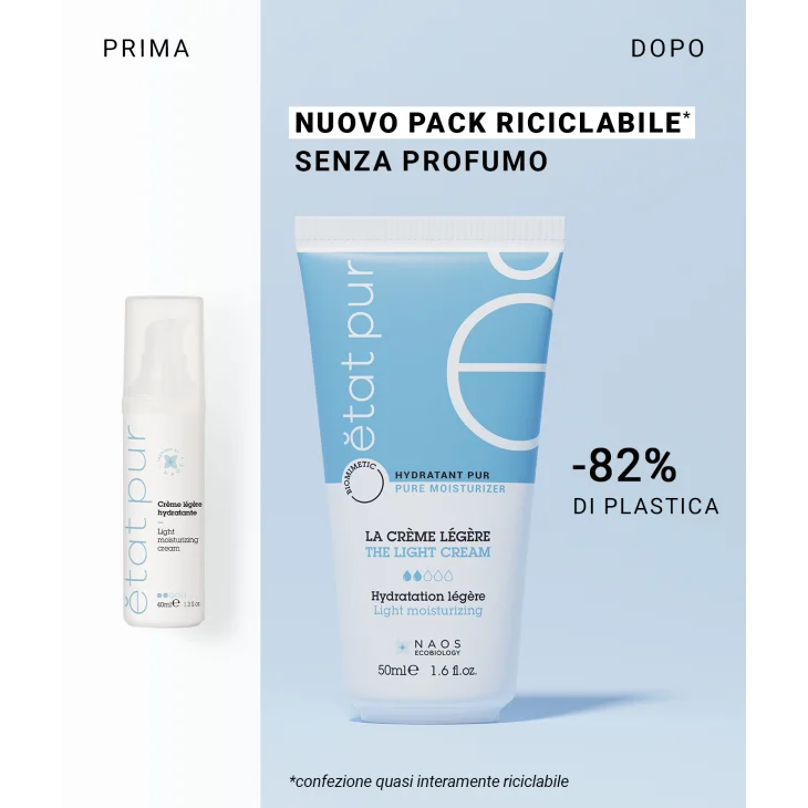 Etat Pur Light Cream Crema Idratante Viso e Collo Idratazione Leggera 50 ml