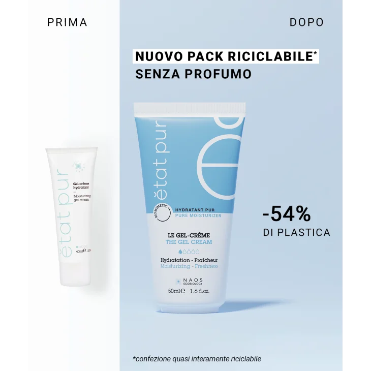 Etat Pur Gel Crema Idratante Viso e Collo 50 ml