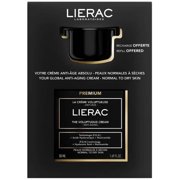 Lierac Premium Coffret Crema Voluttuosa 50 ml + Ricarica 50 ml