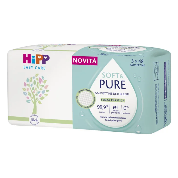 Hipp Salviettine Detergenti Soft&Pur 3X48 pezzi