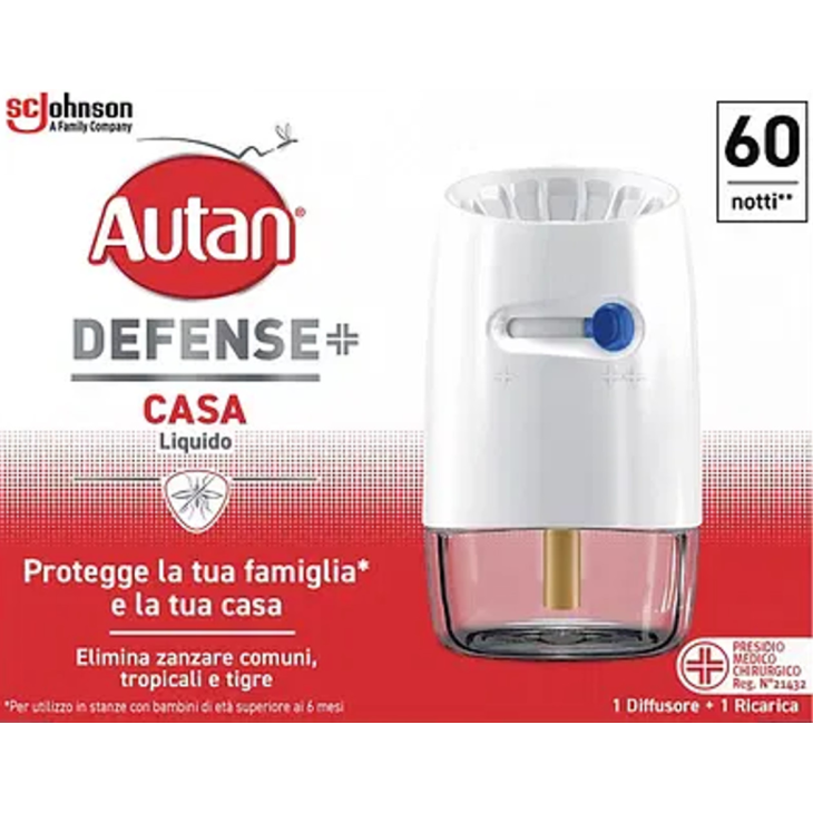 Autan Defense Casa Repellente Insetti Liquido Elettrico Confezione Diffusore + Ricarica