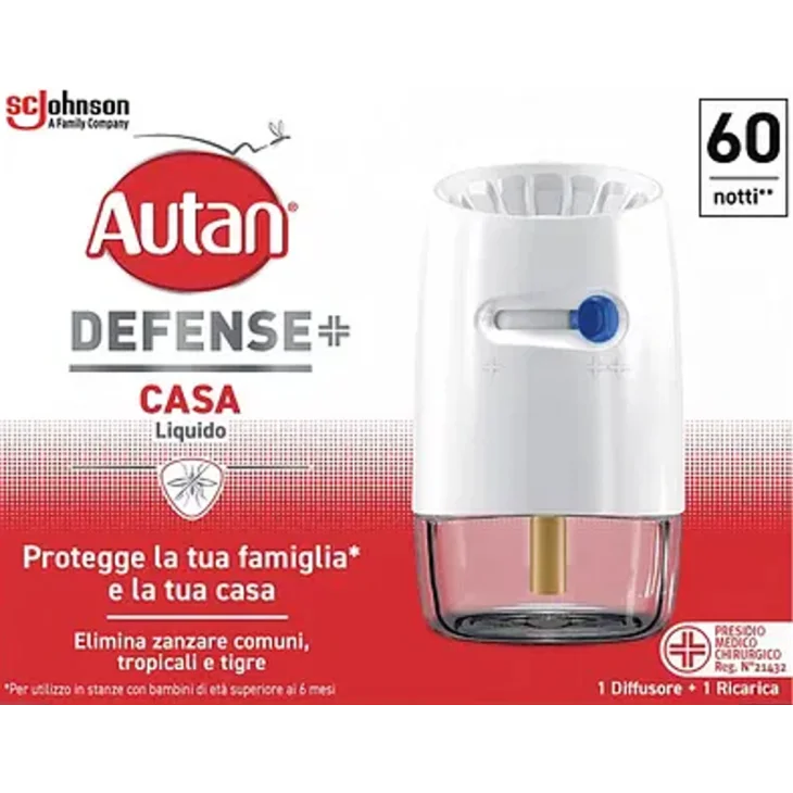 Autan Defense Casa Repellente Insetti Liquido Elettrico Confezione Diffusore + Ricarica