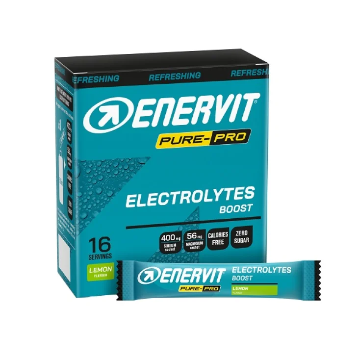 ENERVIT PURE PRO ELECTROLYTES BOOST 16 BUSTINE DA 4 G ENERVIT PURE PRO ELECTROLYTES BOOST 16 BUSTINE DA 4 G