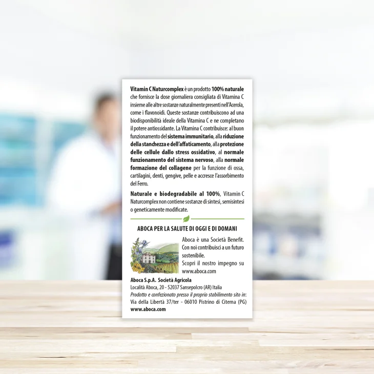Aboca Vitamin C Naturcomplex Integratore di Vitamina C 14 Compresse