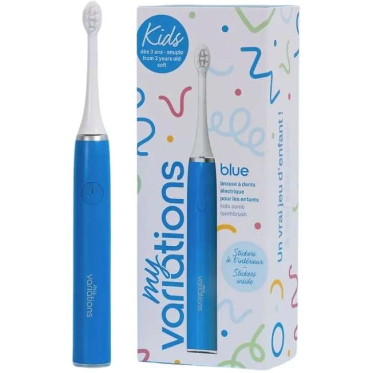 MyVariations KIDS Spazzolino Elettrico Blu per Bambini dai 3 ai 13 anni