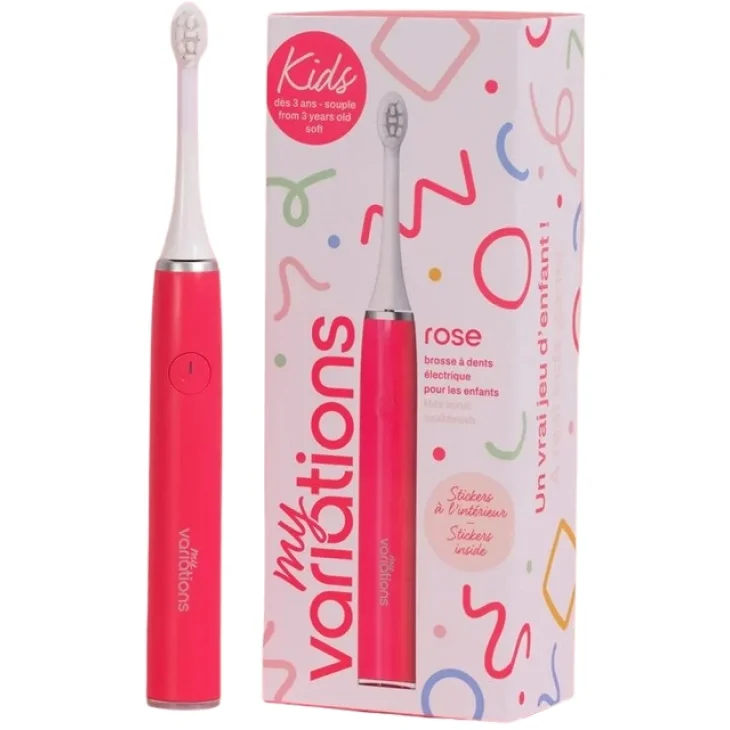 MyVariations KIDS Spazzolino Elettrico Rosa per Bambini dai 3 ai 13 anni