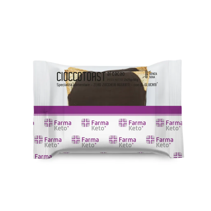 Farmaketo Cioccotoast Fette Biscottate al Cioccolato 50 grammi