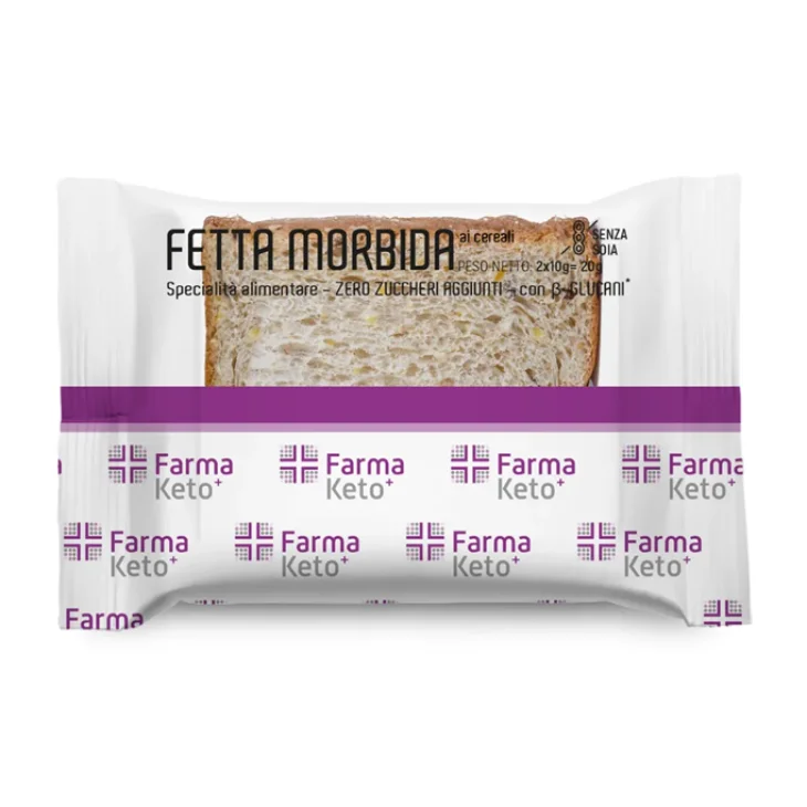 Farmaketo Fetta Morbida ai Cereali Senza Zuccheri 50 grammi