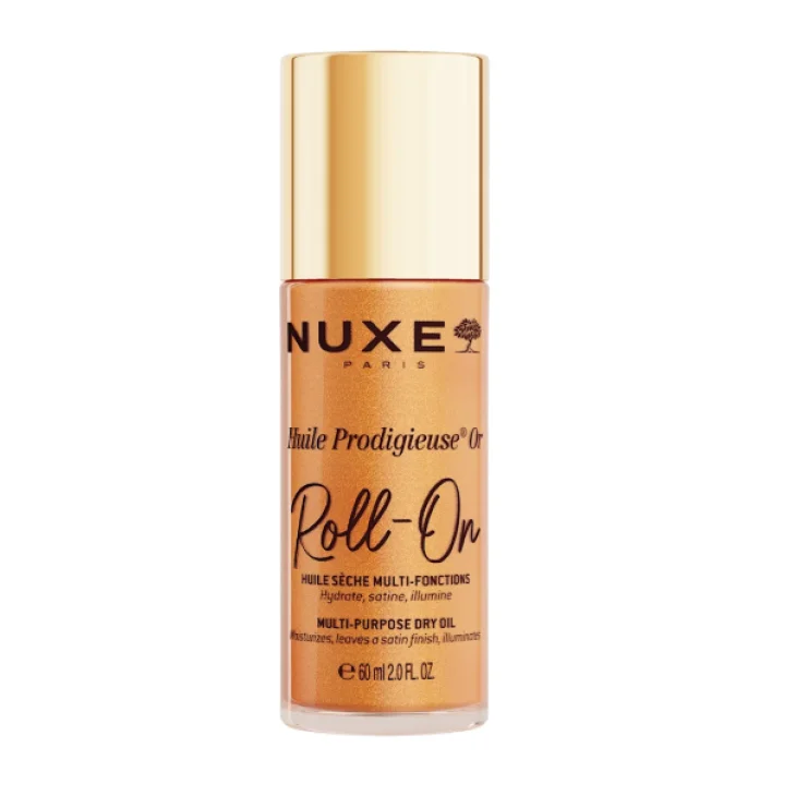 NUXE Huile Prodigieuse Or Roll-On Olio Multifunzione per Viso e Corpo 60 ml