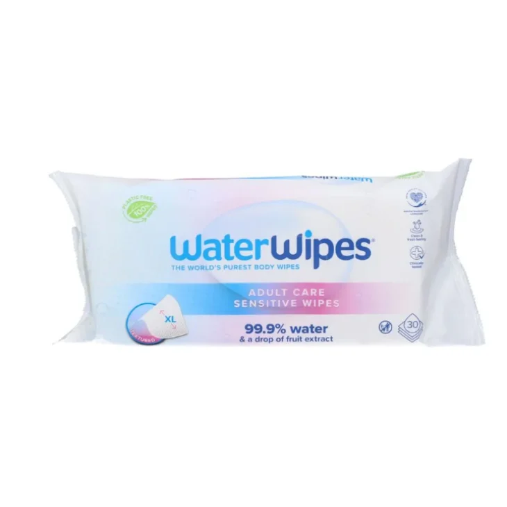 WaterWipes Salviettine Adulti per Igiene Quotidiana 30 pezzi