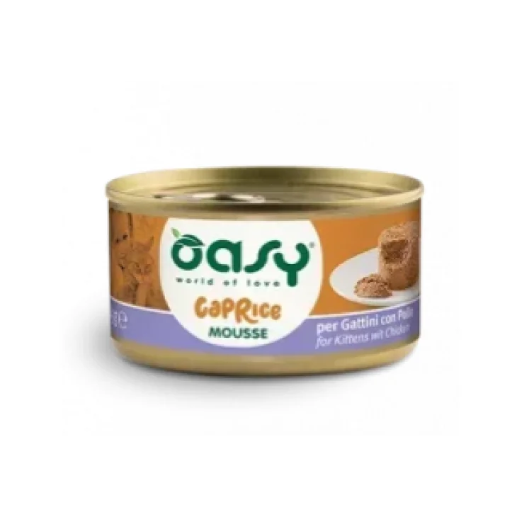 Oasy Wet Cat Caprice Mousse Kitten con Pollo 85 g