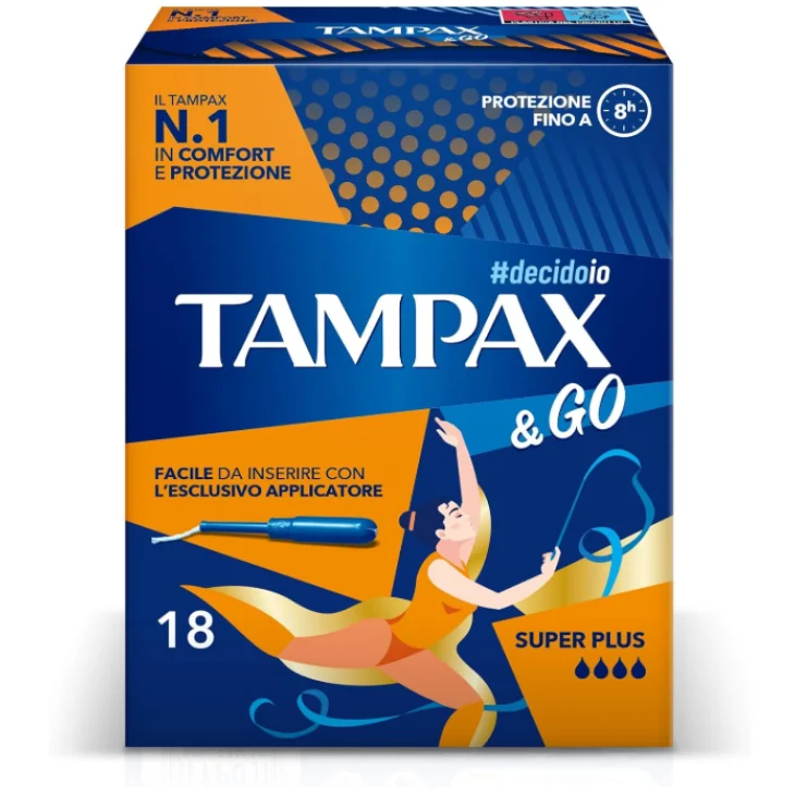 Tampax & Go Assorbenti Super Plus 18 pezzi