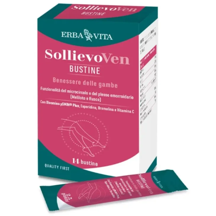 Erba Vita Sollievo Ven per il Benessere delle Gambe 14 bustine