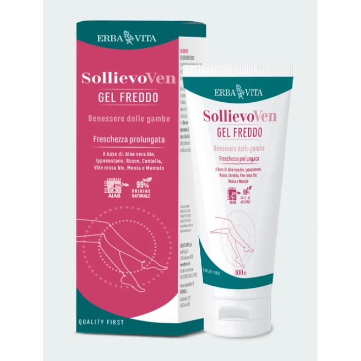 Erba Vita Sollievo Ven Gel Freddo Per il Benessere delle Gambe 100 ml