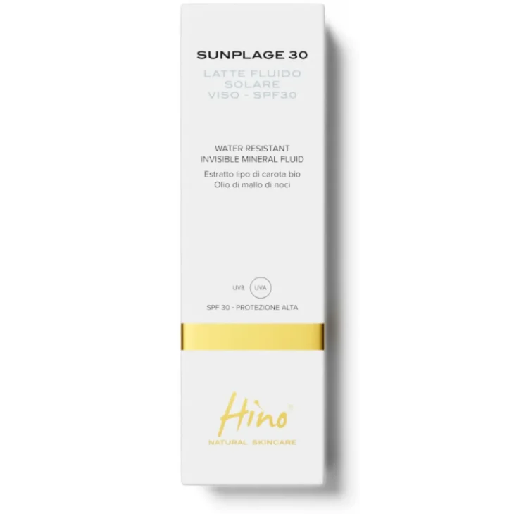 Hino Natural Skincare Sunplage Latte Solare SPF 30 Viso 50 ml