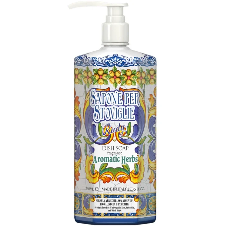 Le Maioliche Sapone Piatti e Stoviglie Aromatic Herbs 750 ml