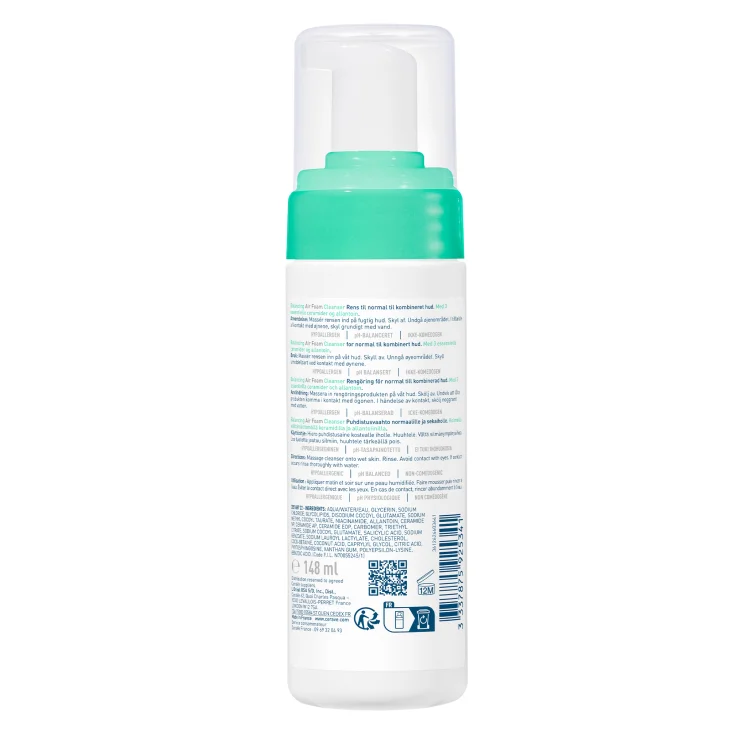 CeraVe Mousse Detergente Riequilibrante Per Pelli Sensibili da Normali a Miste 148ml