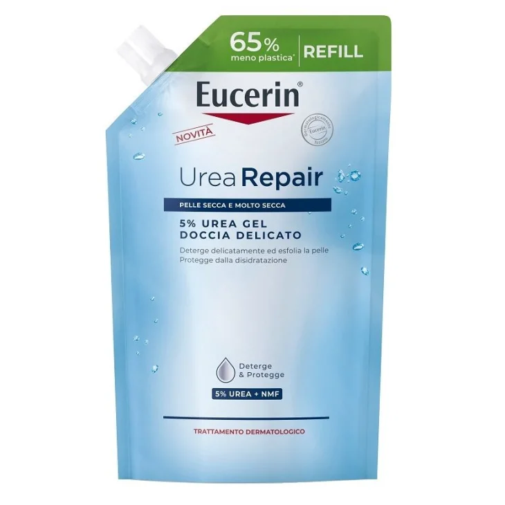 Eucerin Urea Repair 5% Gel Doccia Delicato per Pelle Secca e Molto Secca Eco-Ricarica 400 ml