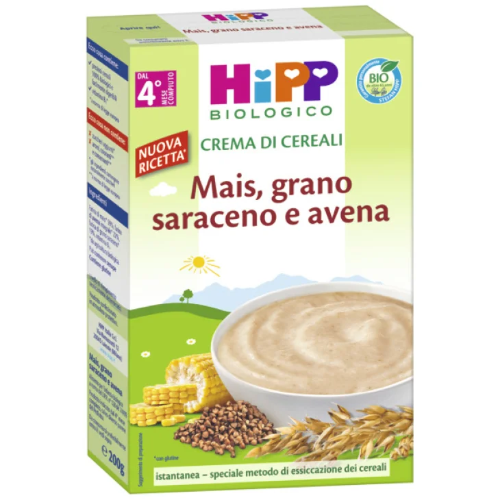 Hipp Biologico Crema di Mais e Grano Saraceno 200 grammi