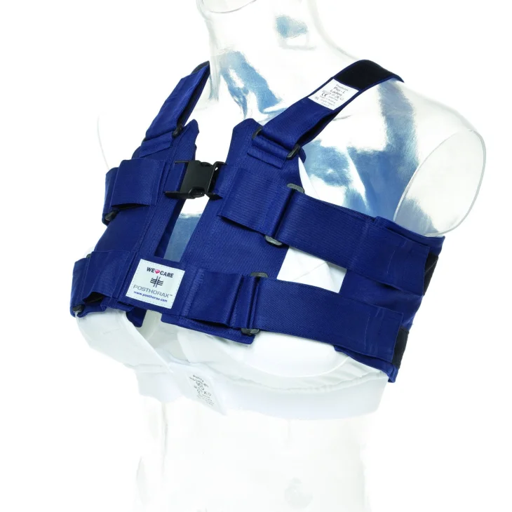 Posthorax Pro Corsetto Toracico Riutilizzabile Donna Blu Misura Large 90-120 Cm