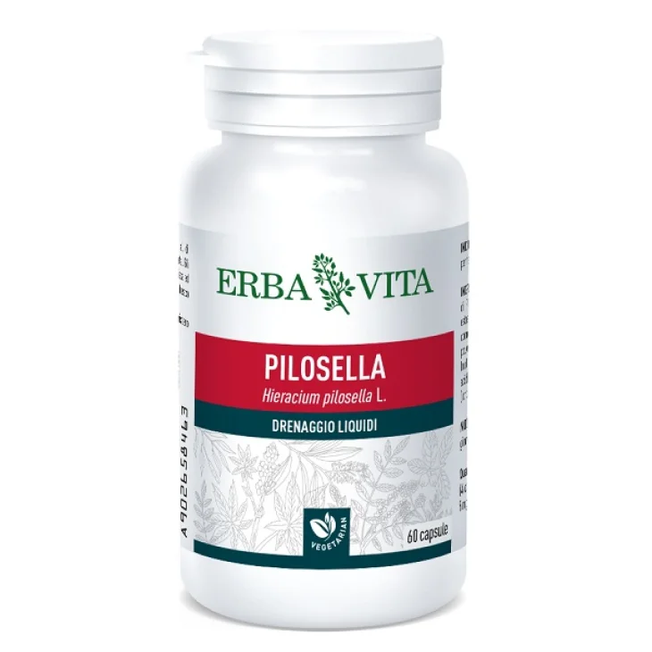 Erba Vita Pilosella Integratore Alimentare Drenaggio Liquidi 60 Capsule