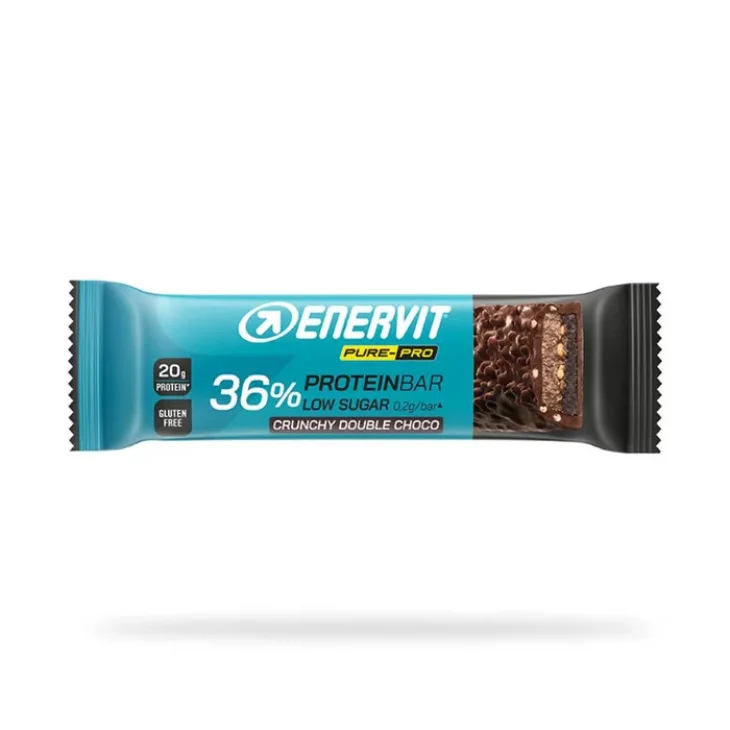 Enervit Barretta Proteica 36% Double Choco senza Glutine 55 g
