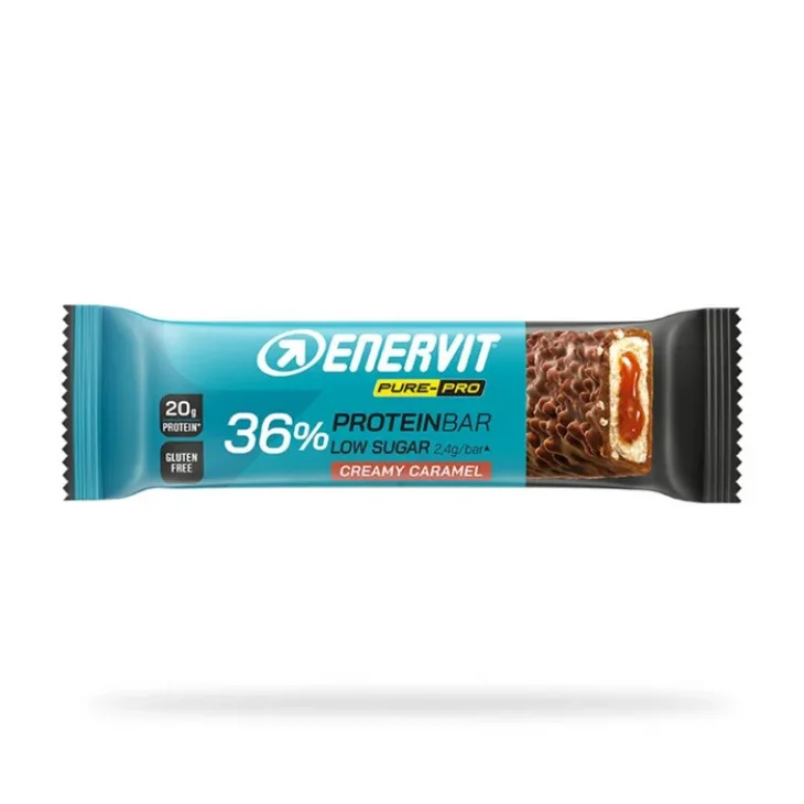 Enervit Barretta Proteica 36% Caramello senza Glutine 55 g