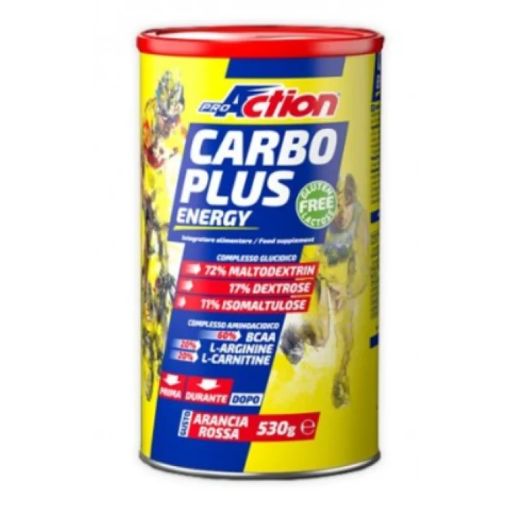 ProAction Carbo Plus Arancia Rossa Integratori per Sportivi 530 g
