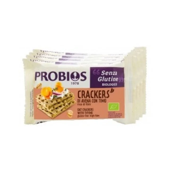 Probios Crackers Di Avena Biologici Senza Glutine Con Timo 140 g