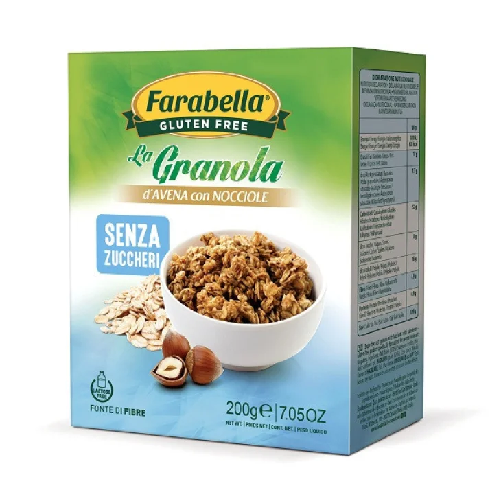 Farabella Granola D'Avena Con Nocciole Senza Glutine E Lattosio 200 g