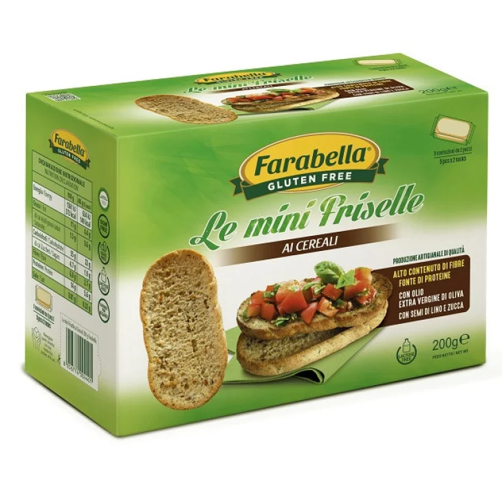 Farabella Mini Friselle Ai Cereali Senza Glutine E Lattosio 5 Confezioni Da 40 G Farabella Mini Friselle Ai Cereali Senza Glutine E Lattosio 5 Confezioni Da 40 G