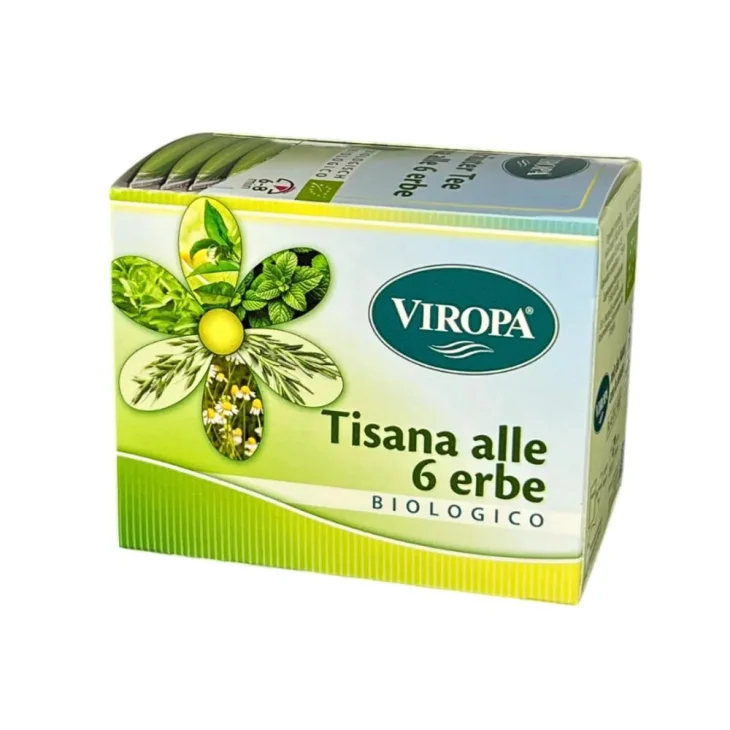 ViroPA Tisana 6 Erbe Bio Infuso Filtri 15 Pezzi 6 g Biologici