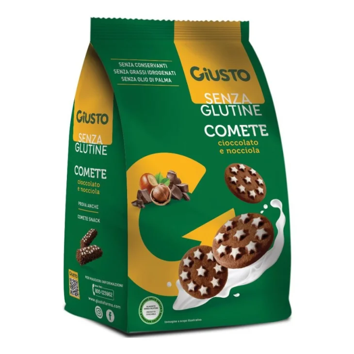 Giusto Senza Glutine Biscotti Cioccolato E Nocciola Senza Glutine 200 g