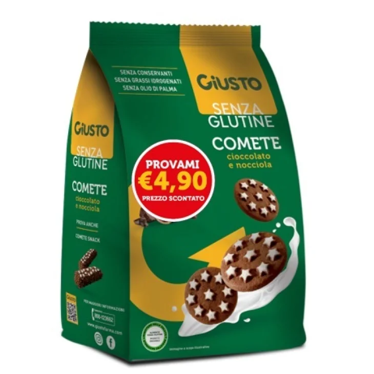 GIUSTO SENZA GLUTINE COMETE BISCOTTI 200 G PROVAMI 4,90 EURO