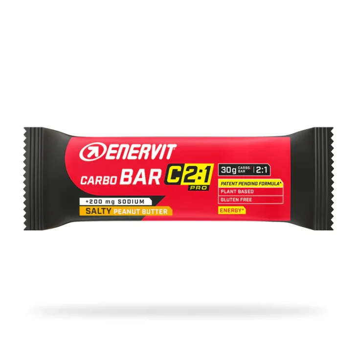 Enervit C2:1 Carbo Bar Salty Peanut Butter Barretta Energetica 45 g Senza Glutine
