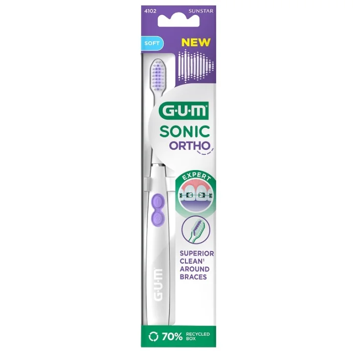Gum Sonic Ortho Toothbrush Spazzolino a batteria 1 pezzo