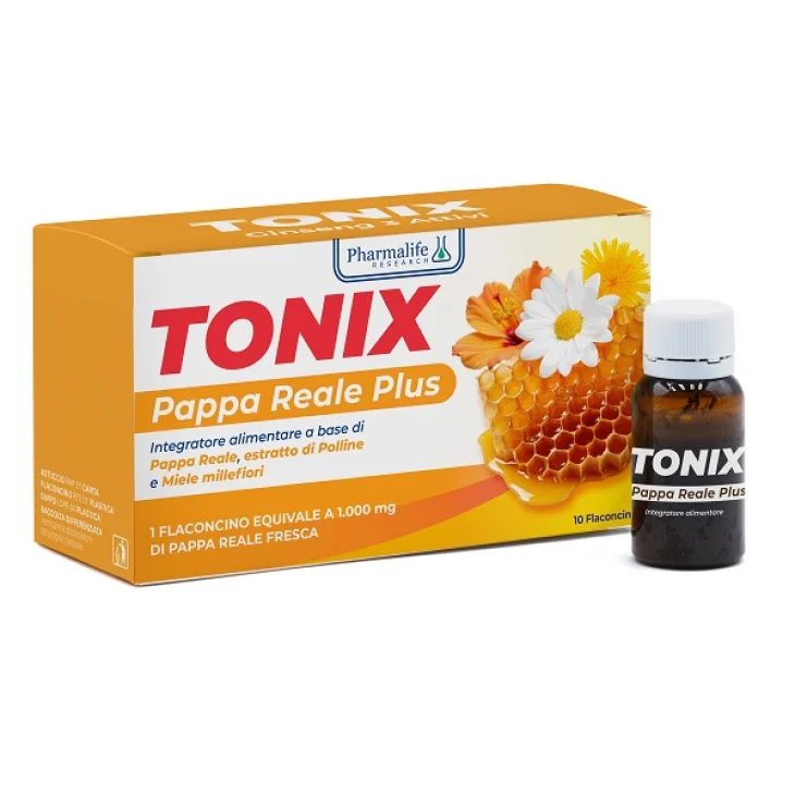 Tonix Pappa Reale Plus 10 Integratore di Pappa Reale Tonico 10 Flaconcini