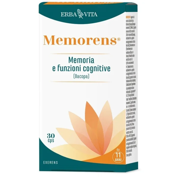 Erba Vita Memorens Integratore Memoria e Funzioni Cognitive 30 Capsule