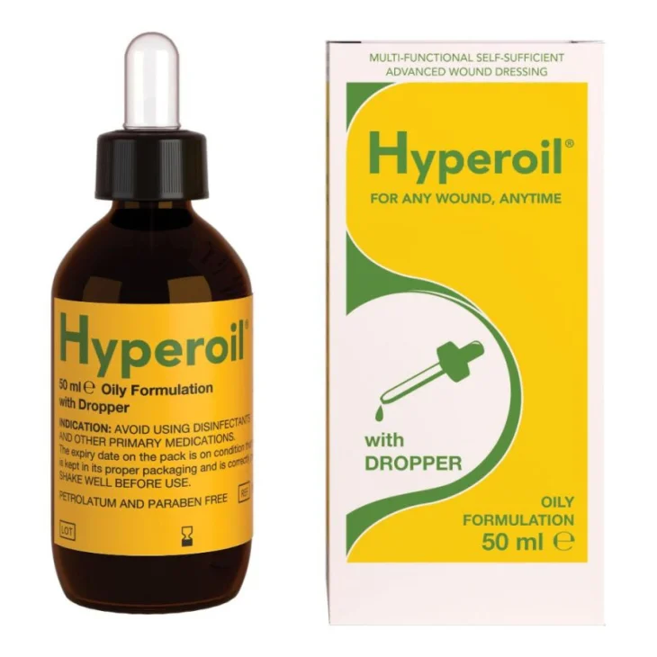 Holoil Hyperoil Olio Cicatrizzante per Lesioni Cutanee Iperico 50 ml